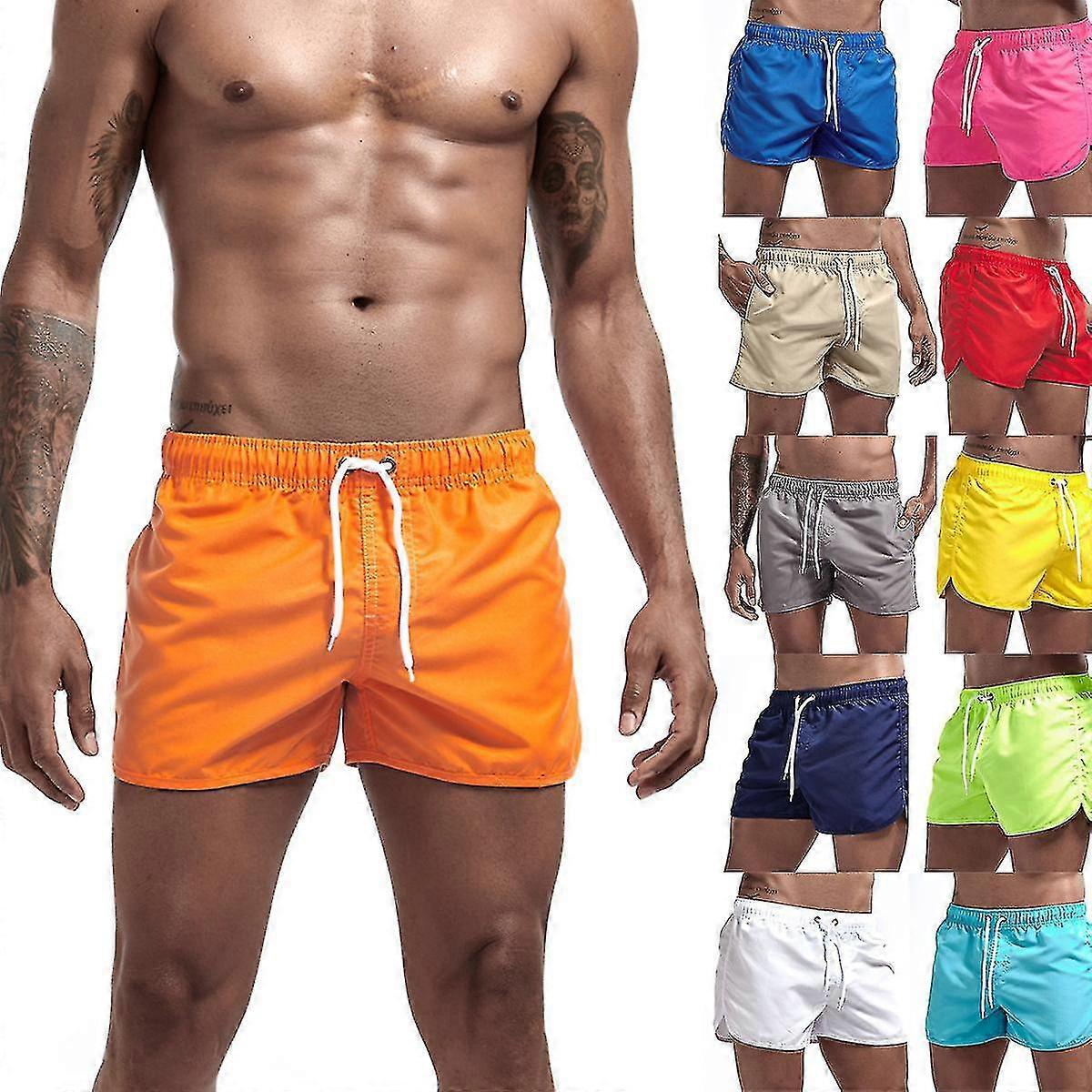 Strandbyxor för män Solid Collection Casual Shorts för män