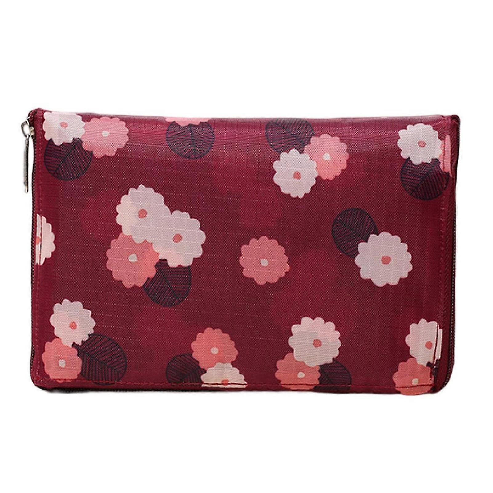 Shopping Bag with Handle Zipper Closure Easy Access Strong Load Bearing Foldable Wallet-Type Shopping Tote Bag Supermarket Supply QingHai