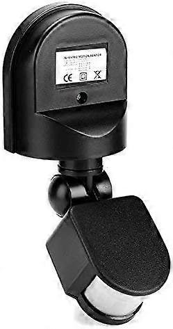 110V-240V Adjustable  Body Motion Infrared Sensor Detector Light Bulb Switch (Black)