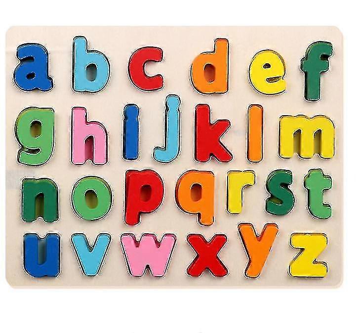 Lowercase Letters Wooden Puzzle Educational Toy