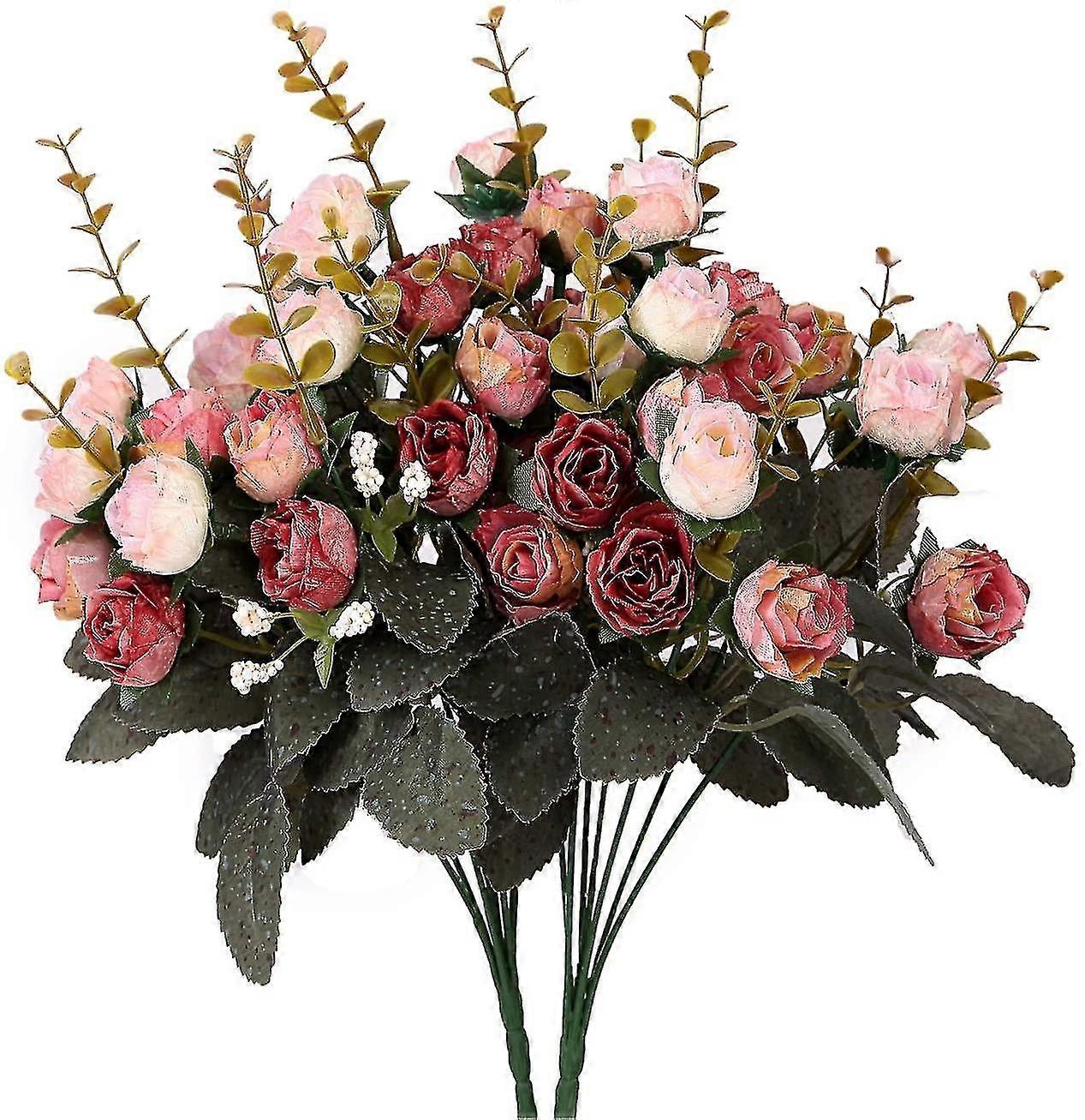 Flower Bouquet,decorative Home Accessories,artificial 21 Roses 2pcs