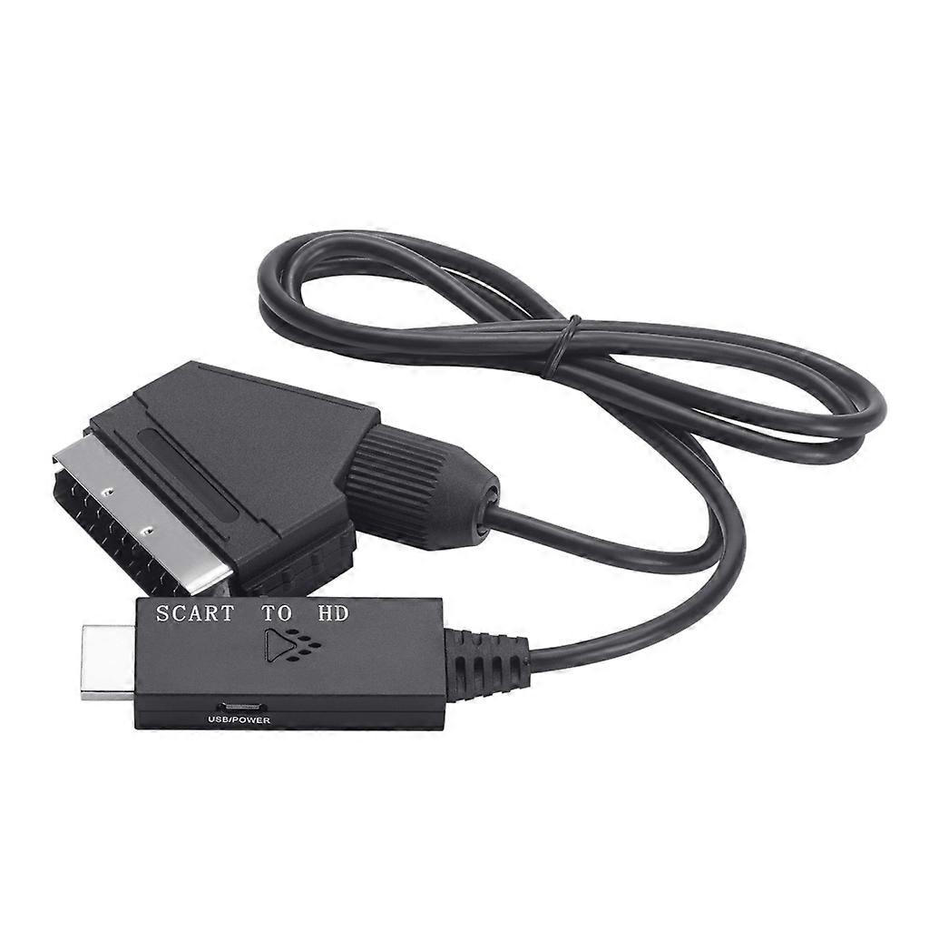 Flexible Scart to HDMI-Compatible Converter Cable Without Installing Driver
