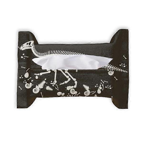 Dinosaur Bone Bones Black Paper Towel Tissue Bag Napkin Bumf