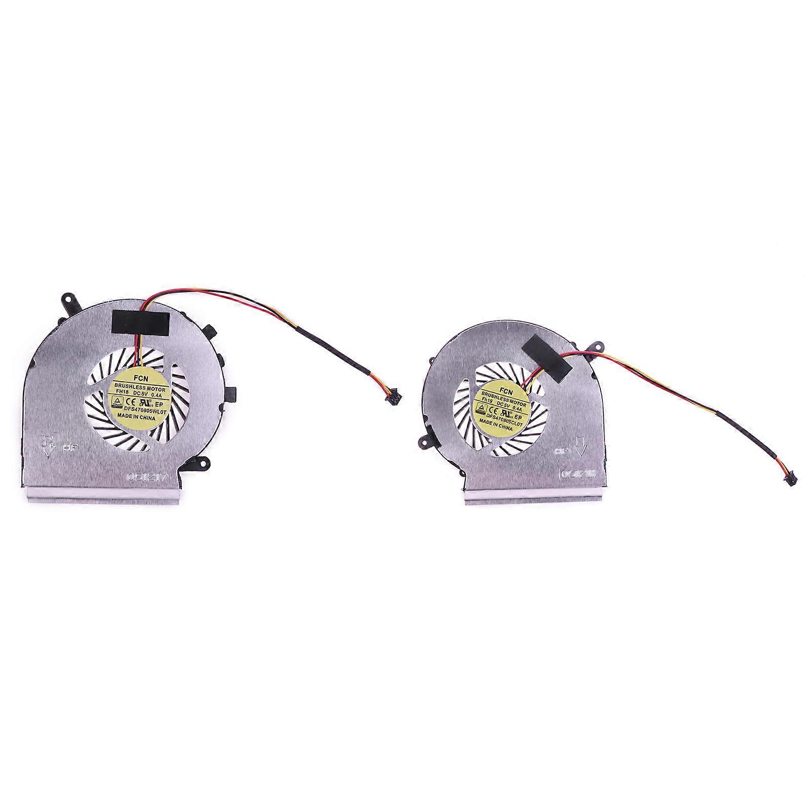 CPU GPU Fan Laptop Cooling Fan for DC 5V 0.55A 3 pin Radiator for MSI GE72 GE62