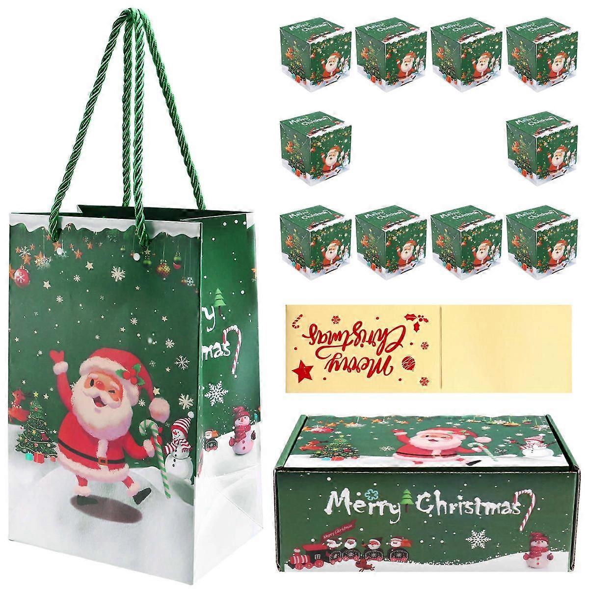 Christmas Money Box Set Gift Box Explosion for Money Christmas Money Box for Cash Present Pull (Gre