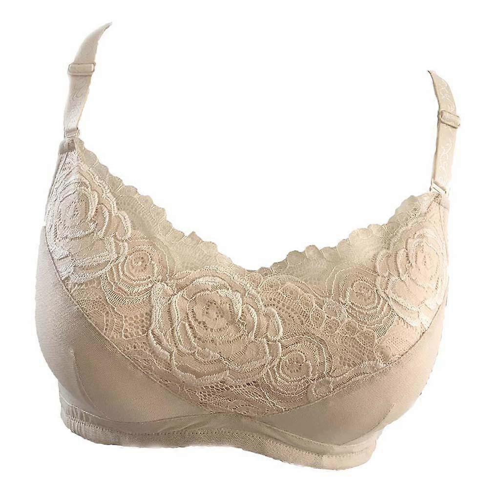 Breast Special Bra Operation Surgery Type Upscale Lace Bra 75 Red