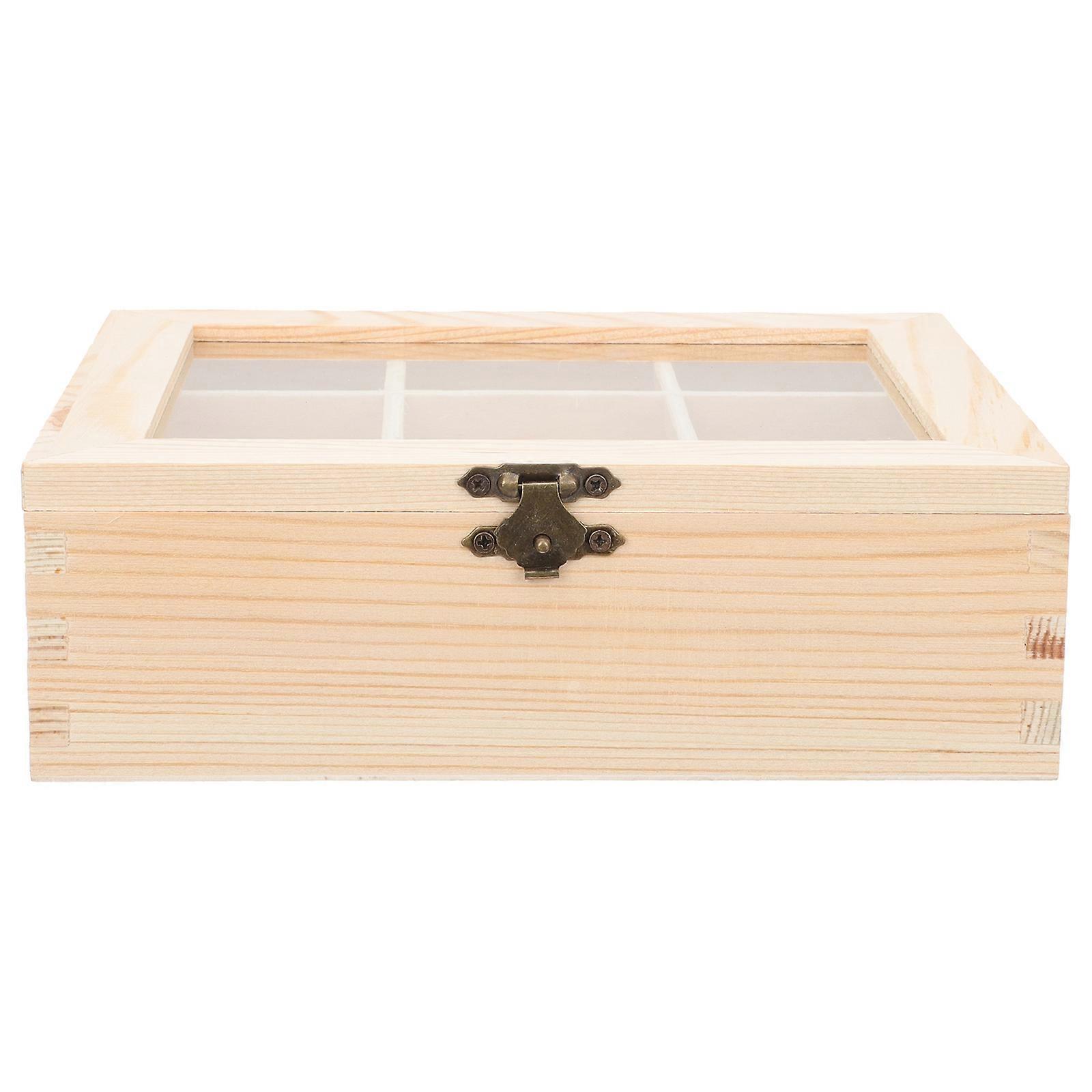 Tee-Organizer-Box Holz Zucker Beutelbox Zuckerpakethalter Holzhalter Fall
