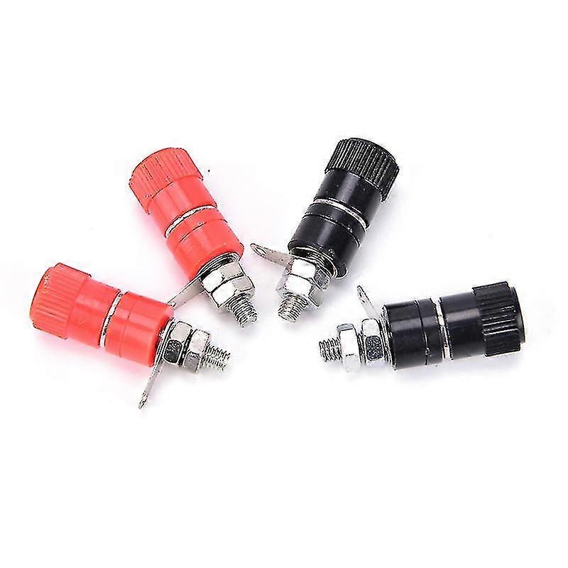 4pcs Speaker Amplifier Terminal Binding Post Banana Plug Socket Female Connector