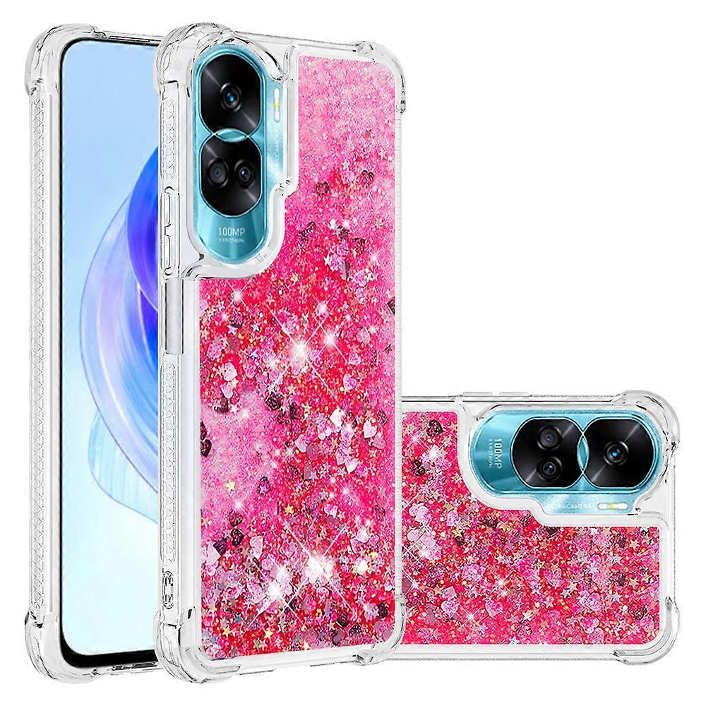 New models For Honor 90 Glitter Floating Liquid Tpu Case Pattern Printing Protective Phone Cover