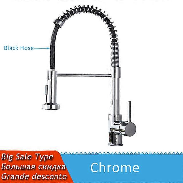 Brushed Nickel Kitchen Faucet Deck Mounted Mixer Tap 360 Rotation Stream Sprayer Nozzle Kitchen Sink Hot Cold Taps