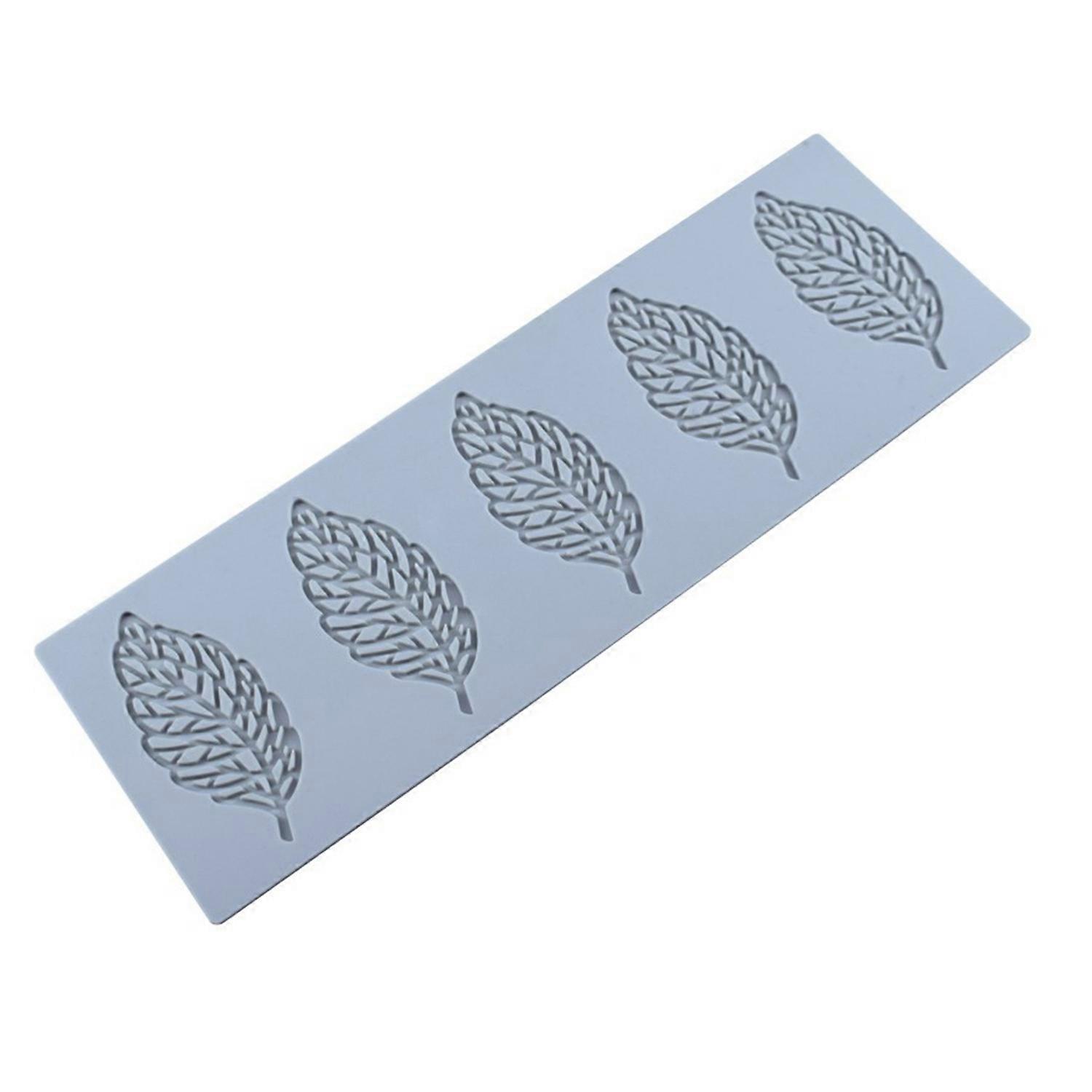 3D Leaf Coral Pattern Baking Mold Easy Demoulding Chocolate Thin Cake Dessert Silicone Baking Mould