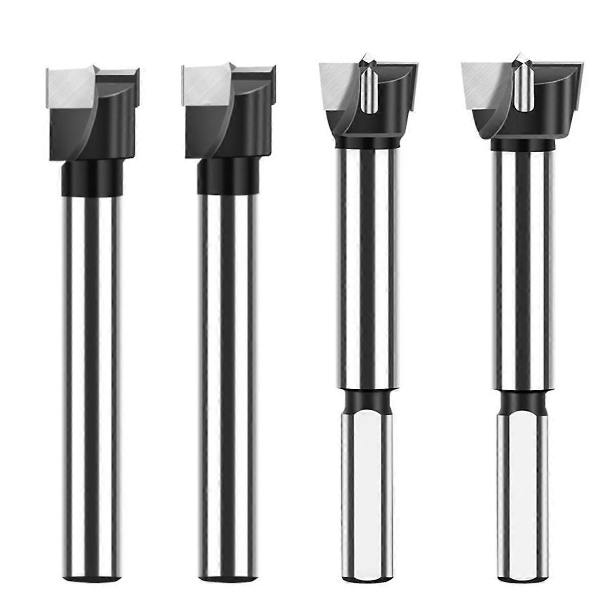 Triangular Shank Carbide Wood Drill Bits Wood Hole Opener Hinge Hole Opening Tool Flat Wing Drill