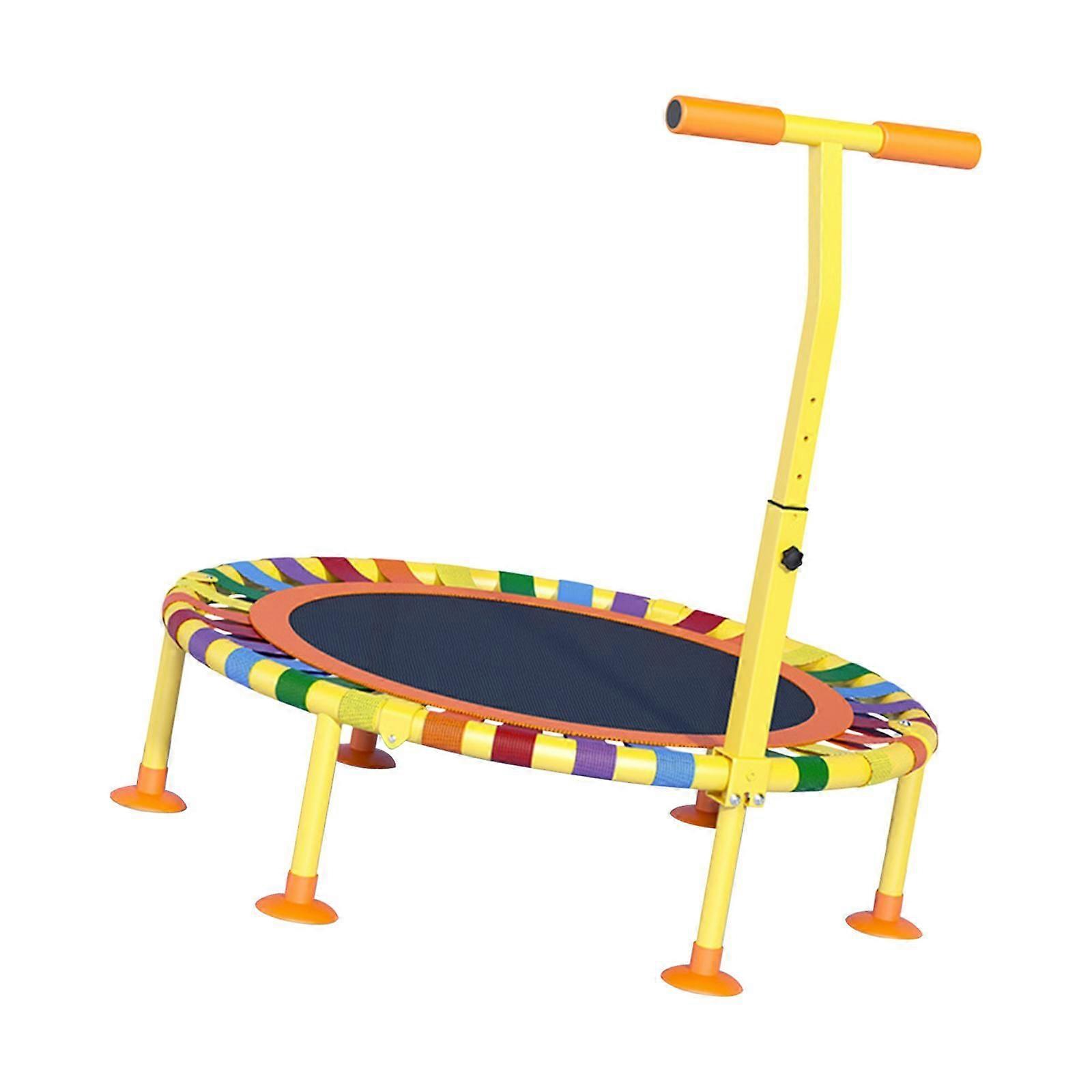 キッズトランポリン40インチストロングロードベアリングチルドレンミニバウンストランポリンオレンジ