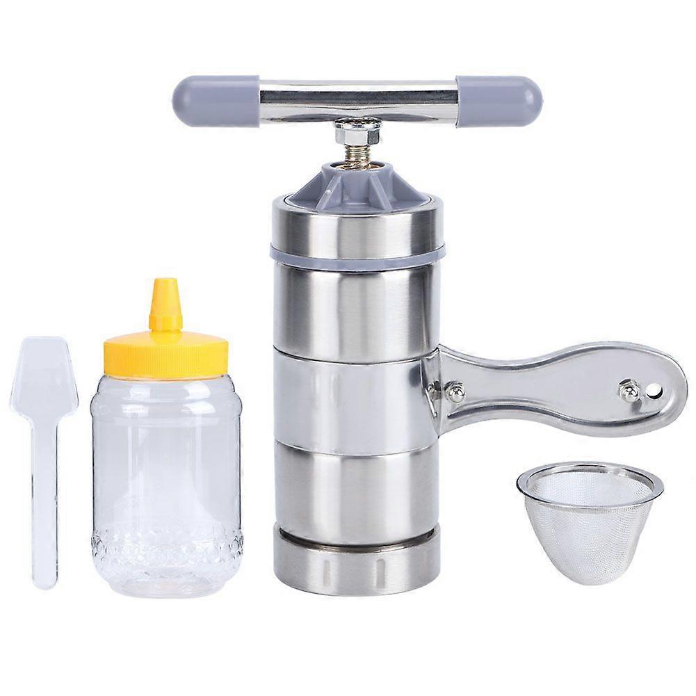 Mini Portable Stainless Steel Manual Honey Presser Extractor Machine Beekeeping Tool