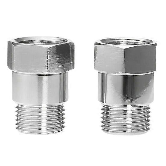 2Pcs O2 Sensor Spacer Threaded Universal M18 X 1.5 Car Engine Light Oxygen