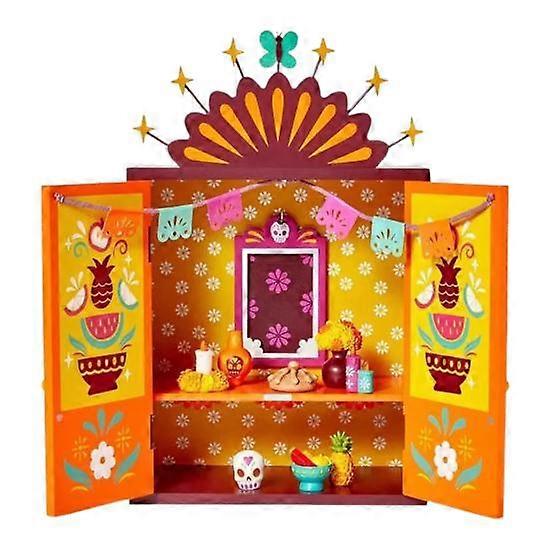 Mini Wooden Altar Day of The Dead Altar Box with Memory