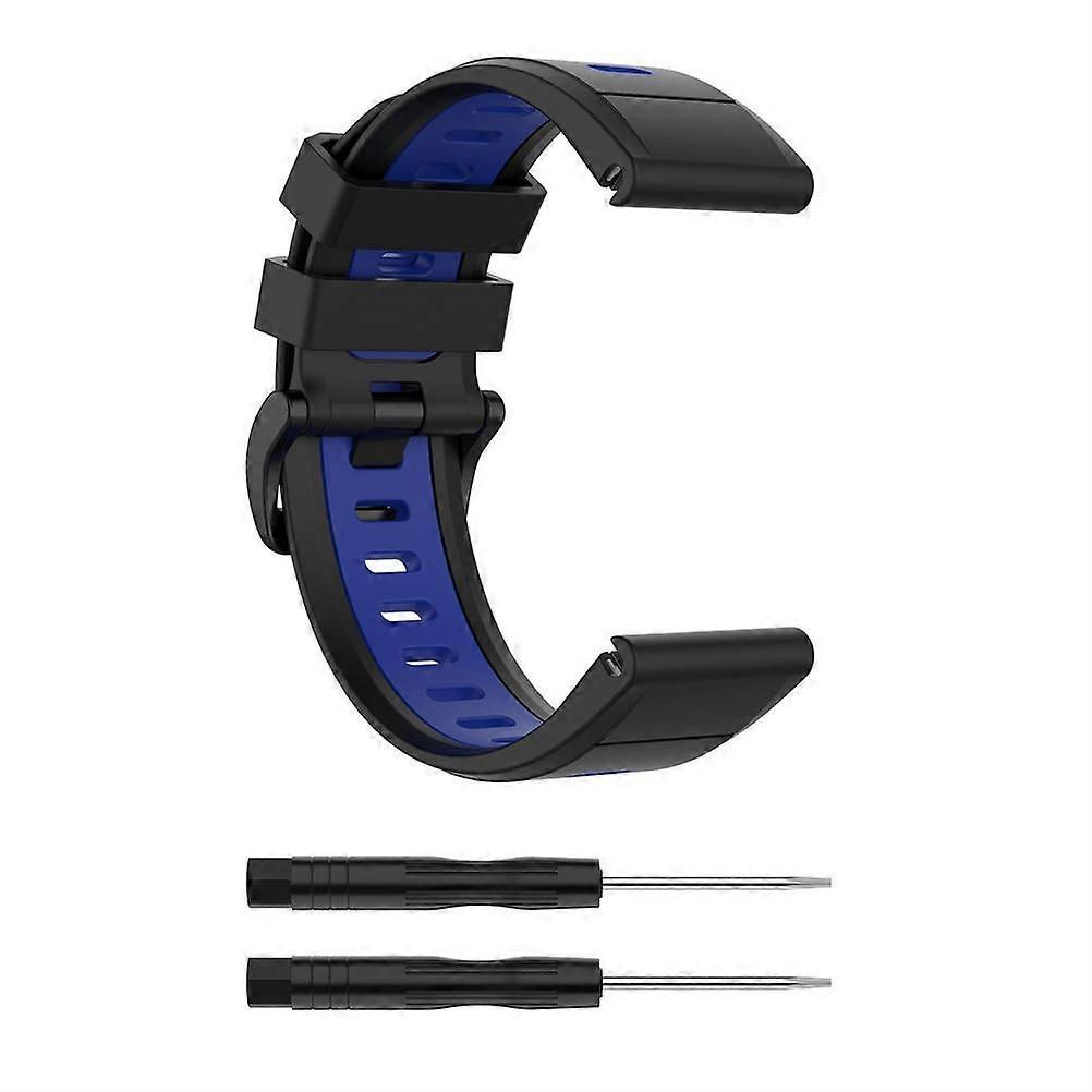 Replacement Straps Compatible for Garmin Fenix 7X/Fenix 6X GPS/Fenix 6X PRO Watch Silicone Strap 26mm Quick Release Strap with Tool