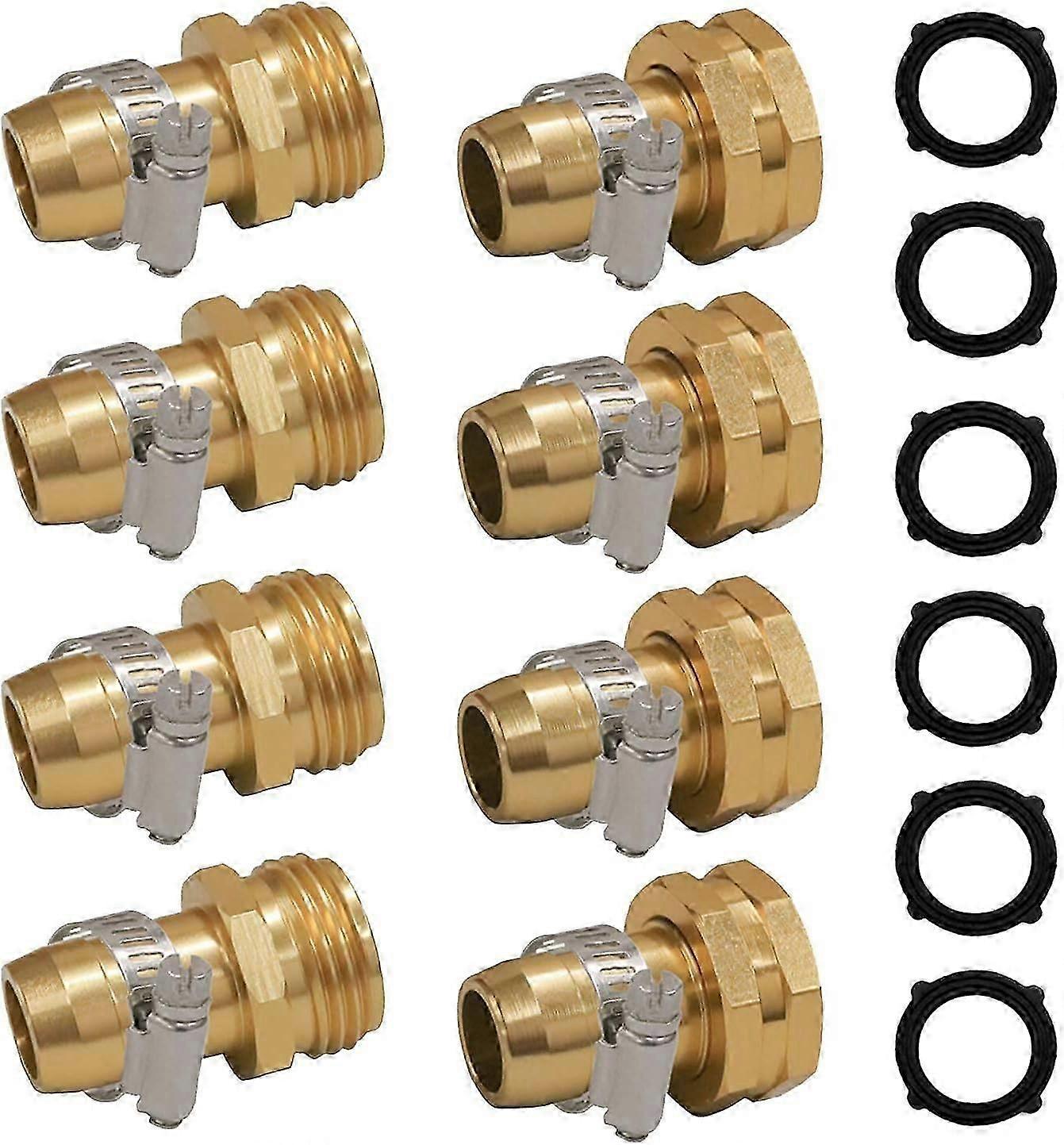 Garden Hose Repair Connector - 4 Set