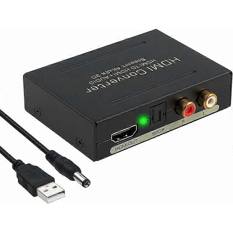 4K HDMI Audio Converter, Extract Digital to Analog Audio