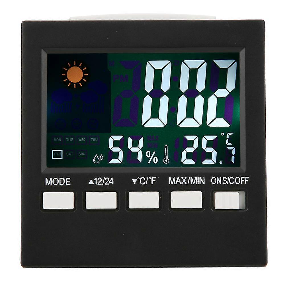 Multifunctional Electronic Alarm Clock Thermometer Hygrometer Temperature and Humidity Meter