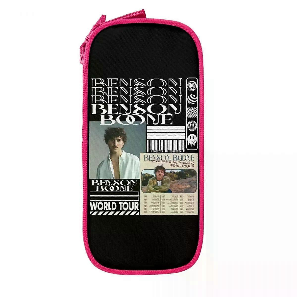 m1979 بنسون بون خمر جولة حول العالم 2024 مقلمة مزدوجة الطبقة سعة كبيرة لحالة القلم المدرسي هدايا مثالية pjd4424