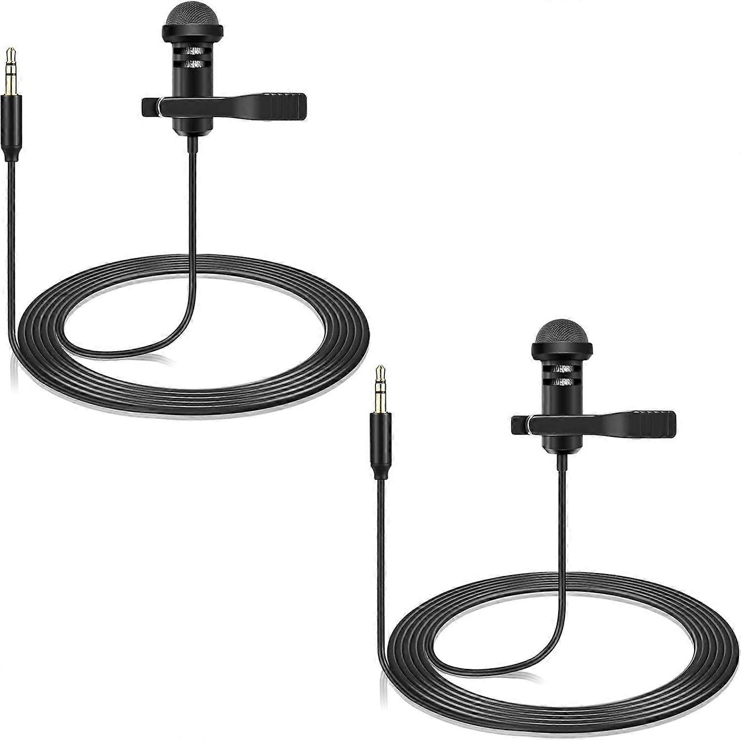 2er-Pack Lavalier-Mikrofon Kompatibel mit DJI Mic 2 & Rode Wireless Pro/Wireless GO 2 / I