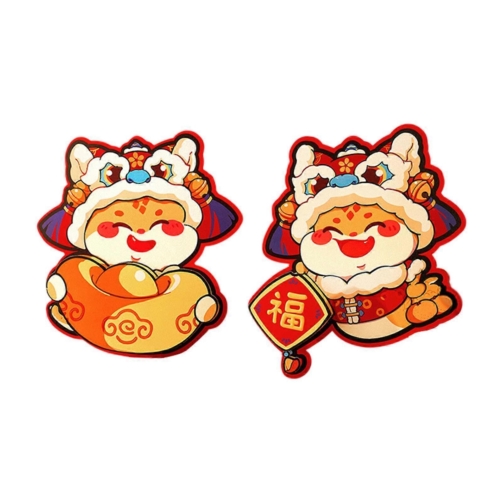 2025 Chinese New Year of Snake Door Stickers Paper Material Decorative Spring