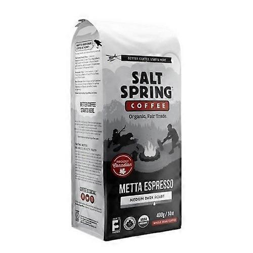 Salt Spring Kaffe Økologisk Metta Espresso Hel bønne, 400 gram (Kasse med 8)