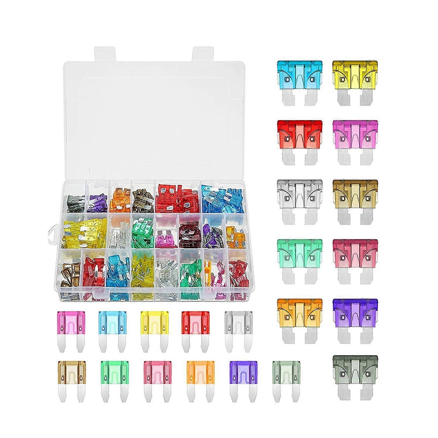 800pcs Car Blade Assortment Assorted Kit Mini Standard Size Blade Set Auto Truck Automotive With S