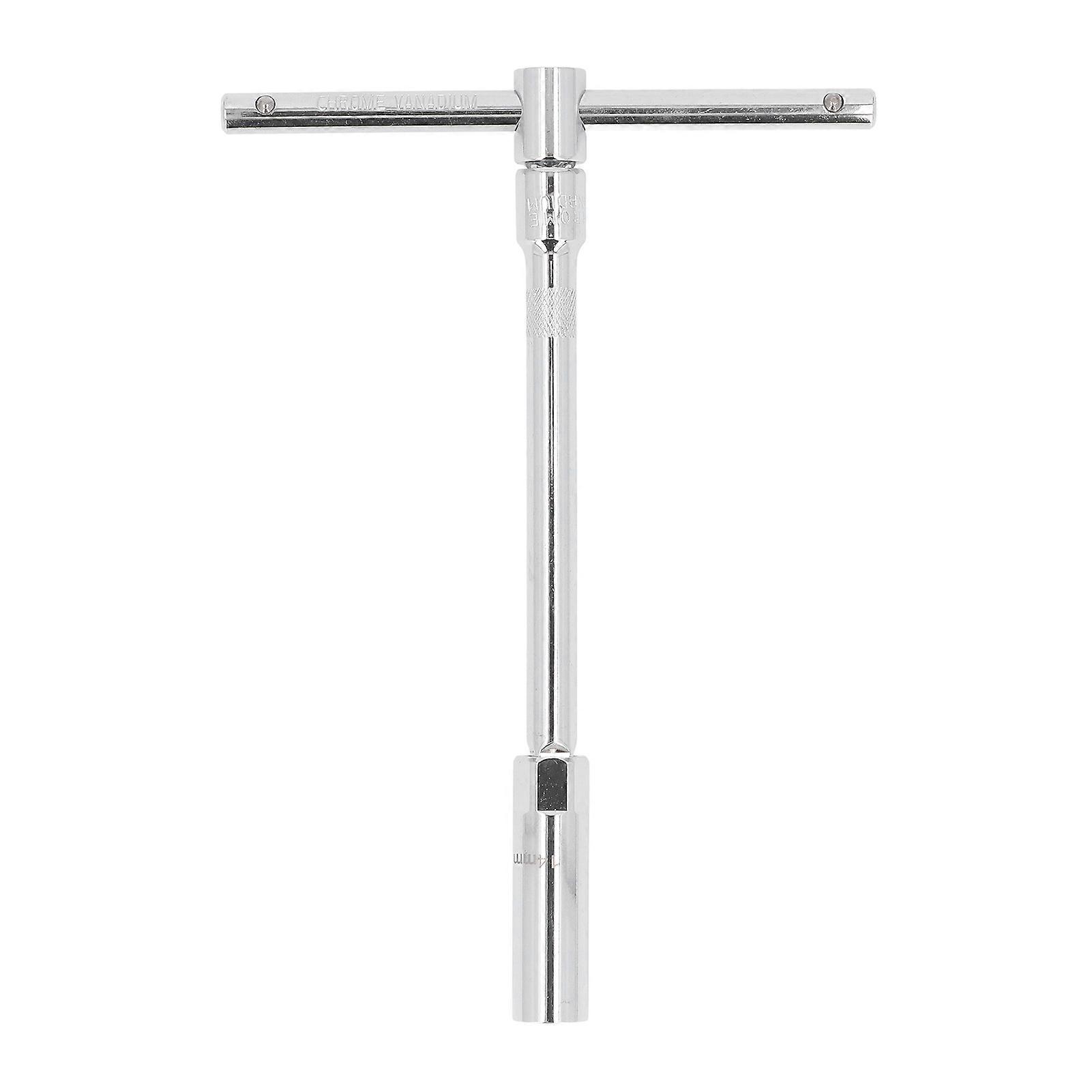 3/8 Inch Drive T Handle Spark Plug Remover with Extension Bar, Ultra Thin Magnetic Tool for Spark Plug Disassembly