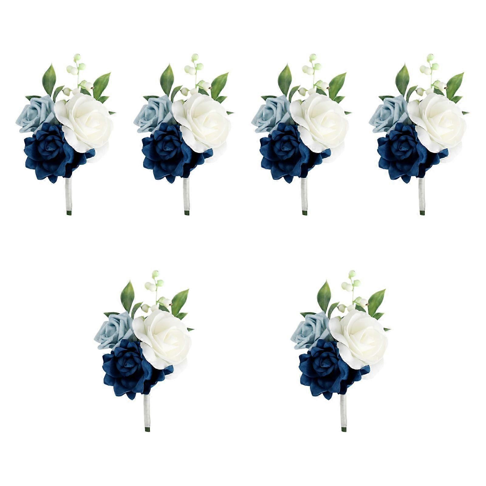 6 stks bruiloft corsages bruids bruidegom corsages voor huwelijksceremonie