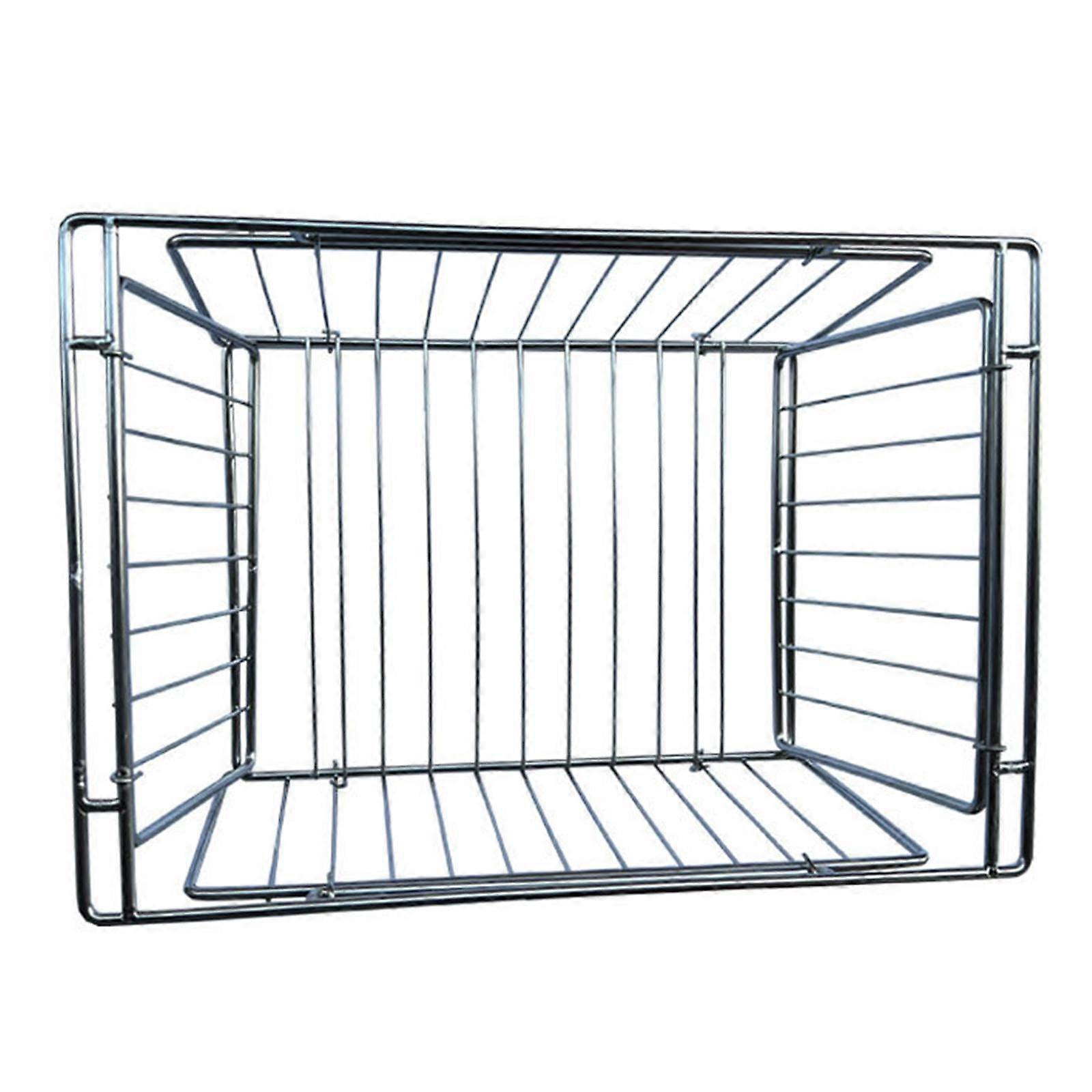 Folding Storage Basket Sturdy Camping Table Accessories Folding Drain Basket