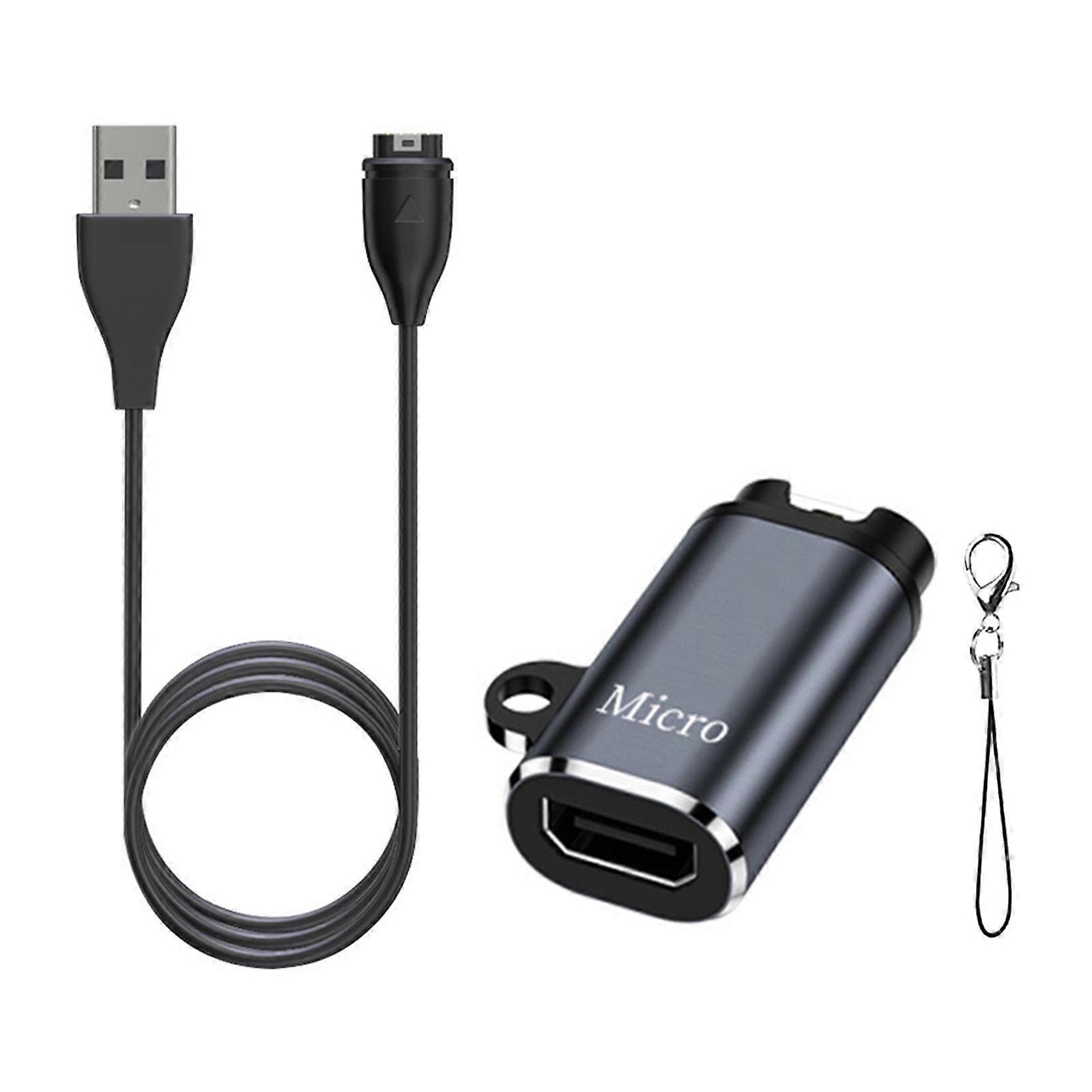 Accessoires de cordon de charge USB C Smartwatch avec câble adaptateur et capuchons anti-poussière, adapté pour 7 6S 6 5S 5 955 965 45 45S 245