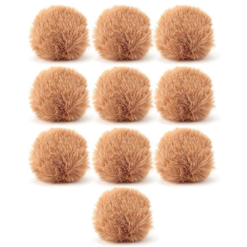 10PCS Portable Colorful Cat Toy Ball Playing Toy Cat Toy Pet Toy Brown