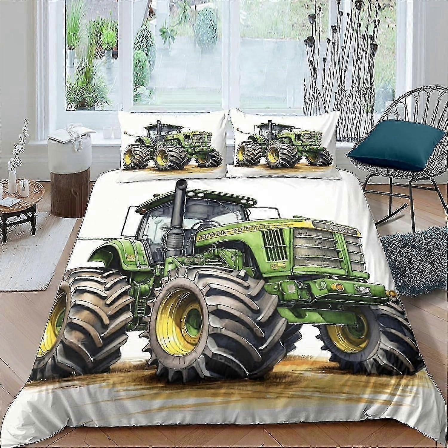 J3426 Lençóis Capa de Edredão para Trator Conjuntos 3 PCS Capa de Quilt de Qualidade de Hotel Conjuntos de Cama Capas de Cama com Fronhas com Fecho de Zíper Ultra Macio Anti Todos