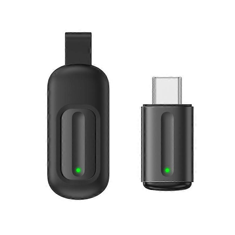 Ocrustar Capsule Mobile Phone Infrared Universal Remote Control, Color: 3-in-1 iOS/Hongmeng/Android Type-C (Black)