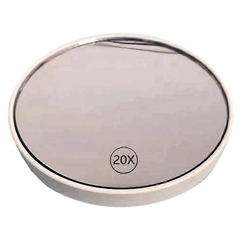 Anti-Fog Magnifying Makeup Mirror Suction Cup Vanity Mirror,White