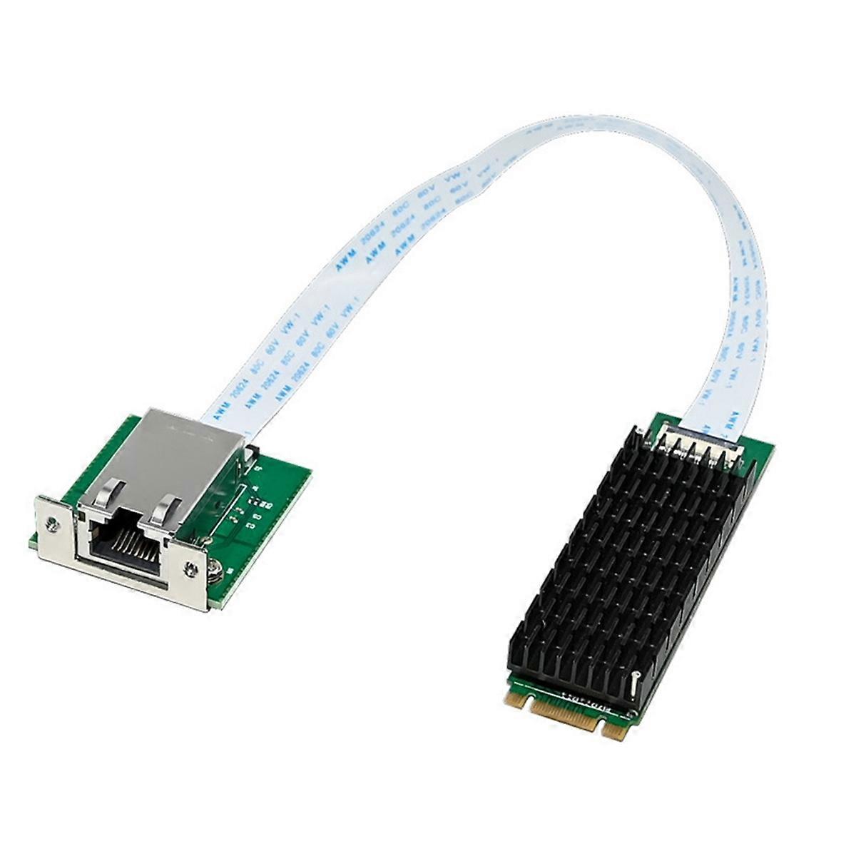 Placă de rețea M.2 B+M cu un singur port 10GbE, adaptor de rețea Ethernet RJ45 AQC107, grad de control industrial