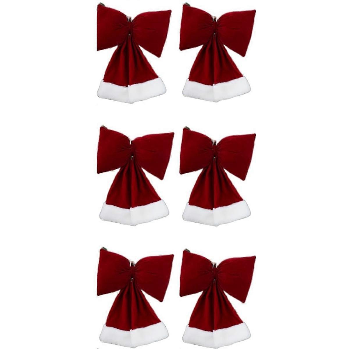 Noël vin rouge noeud velours noeud de Noël noeuds Noël ornements
