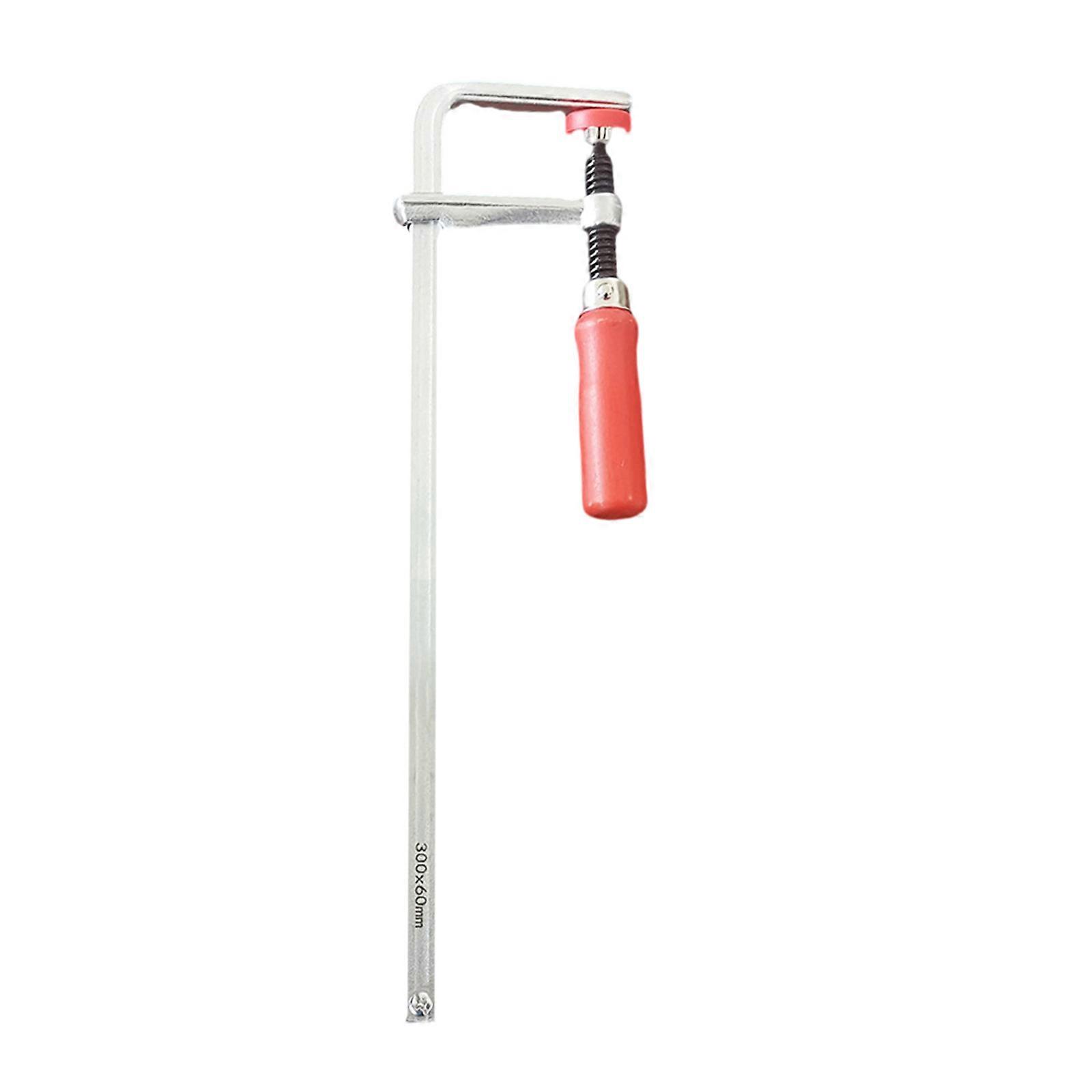 120-300mm Wood Handle Guide Rail Clamps with Screw Action Arm Portable Track Rail Clamps Workbench Guide Rail Clamp