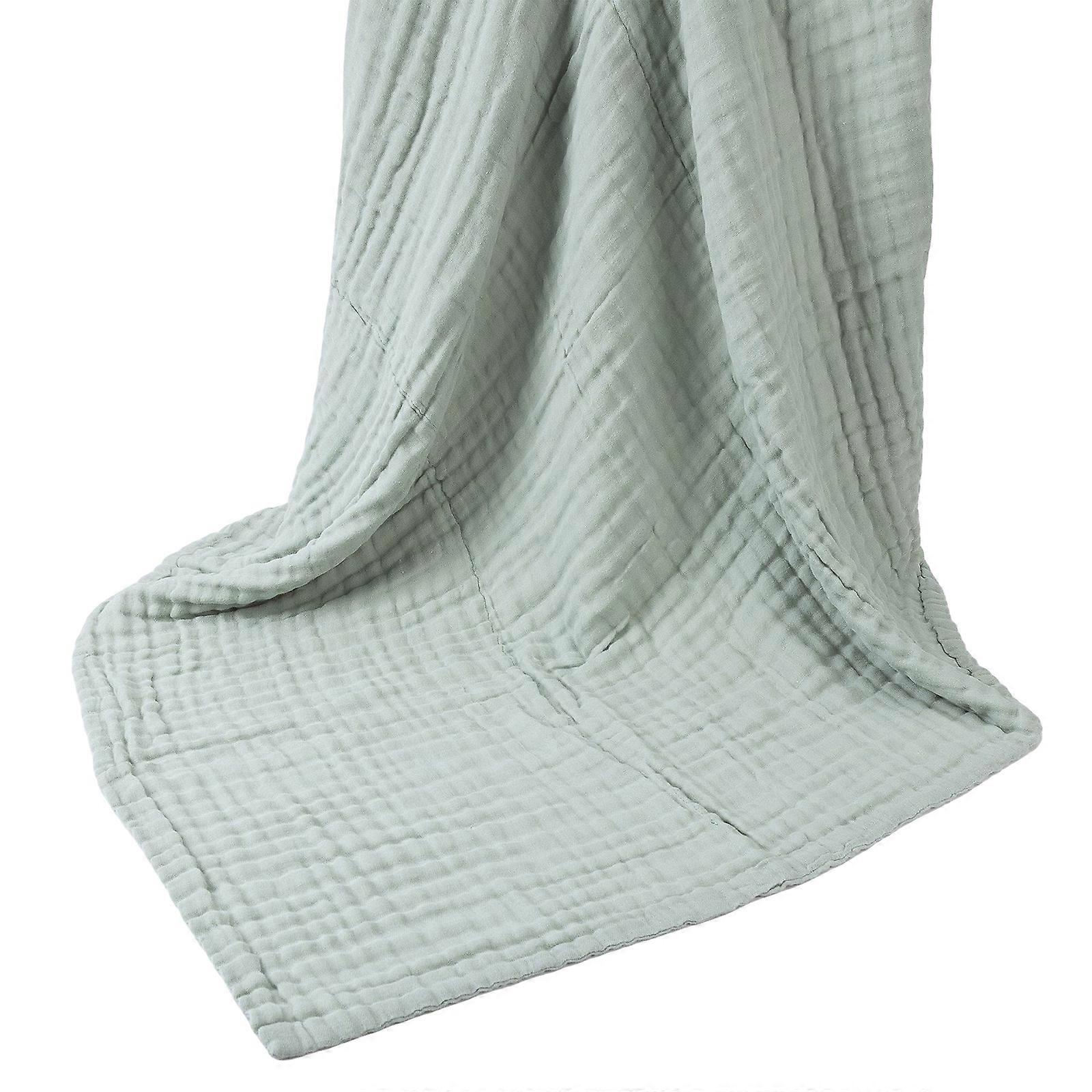 Cotton Blanket for Baby 6-Layer Gauze Throw Comfortable Bath Towel Solid Color Swaddles Wrap Soft & Breathable  BB03440