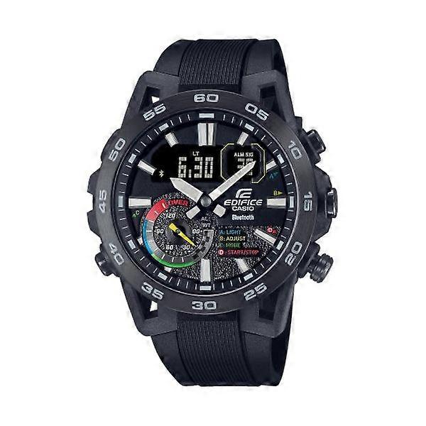 Casio Edifice Ecb-40mp-1aef Men's Bluetooth®-enabled Racing-inspired Watch With Carbon-reinforced Case