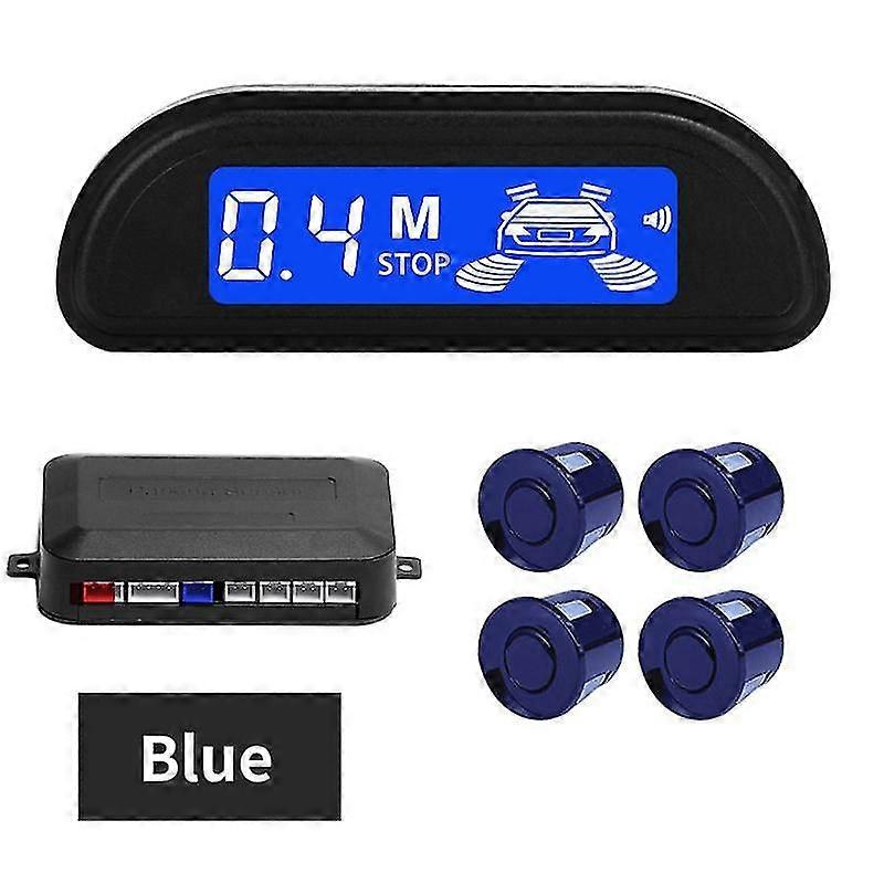 Parking Sensor For Car With Auto Parktronic Reverse LED Monitor 4 Sensors 12V 8 Colors