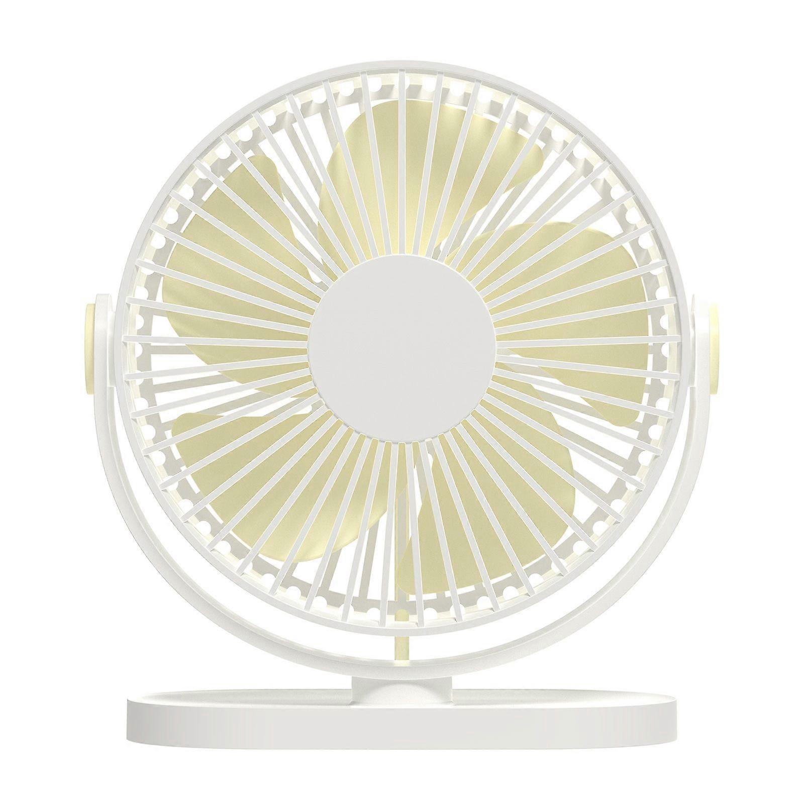 Desk Fan 3-Speed Camping Fan Hanging Fan with Hook Recargeable Canopy Fan
