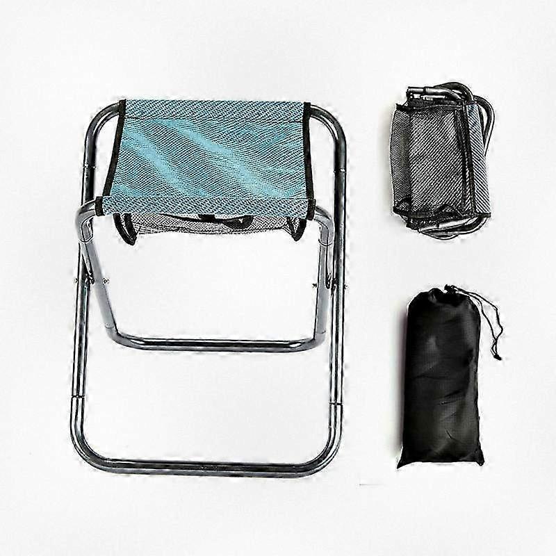 Portable Lightweight Folding Camping Stool with Carry Pouch, 15.7 Inch Height for Outdoor Use