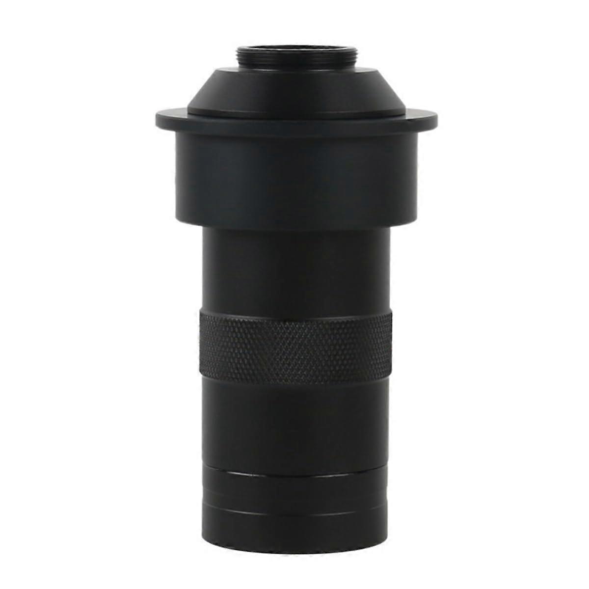 Industrial Video Microscope Electronic 130X Monocular Zoom C Lens Mount for Camera Microscope Slides Old 50mm 130X