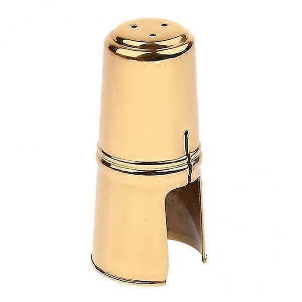 2xMetal Mouthpiece Cap for Saxophone Buckle Patches Pads Cap Golden Alto