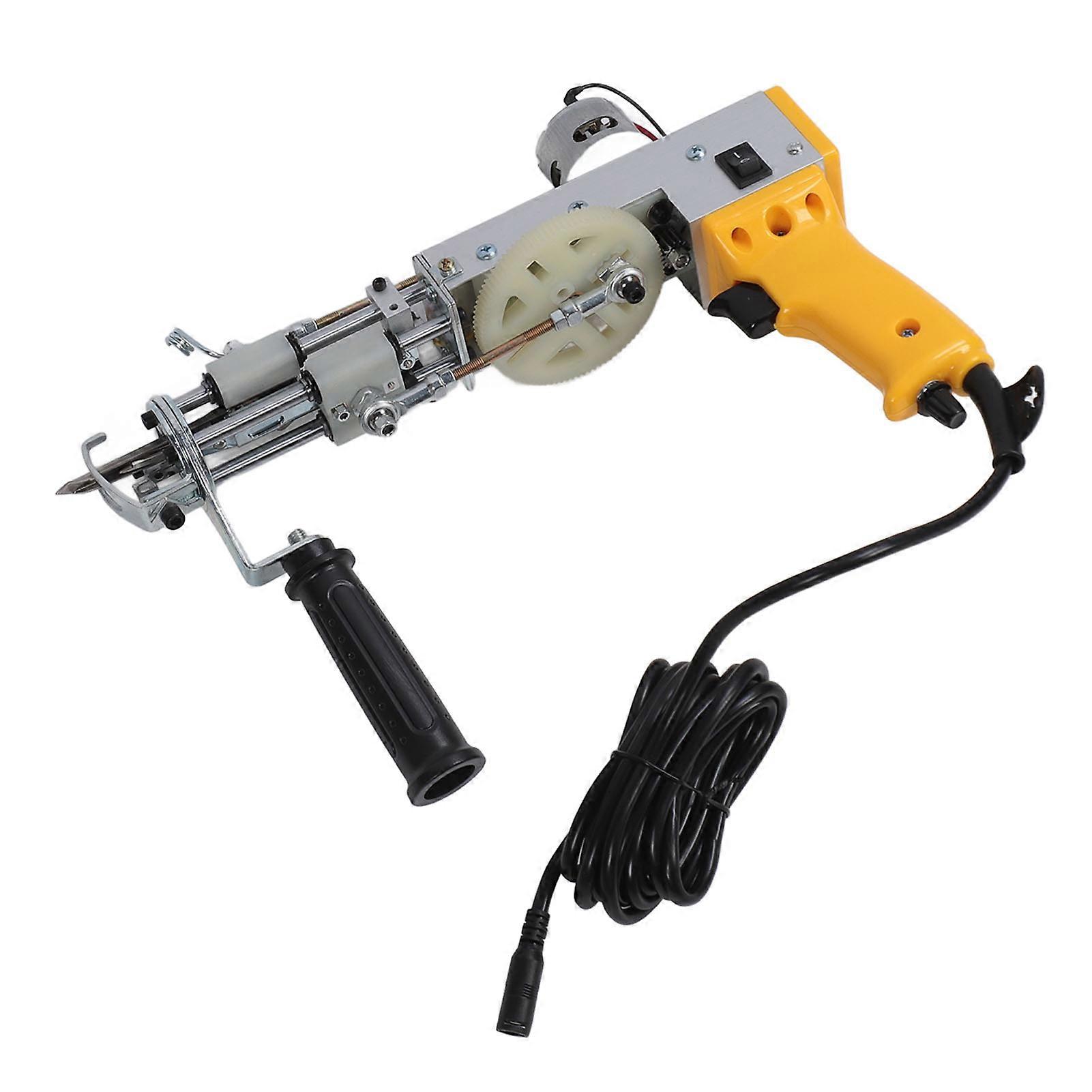 2 in 1 gesneden stapel lus stapel elektrisch tapijt pistool machine startset 40 steken per seconde doe-het-zelf tuftmachine voor beginners 100-240V EU-stekker