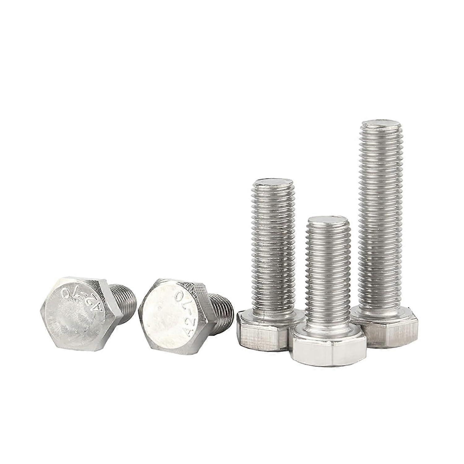 Bolts and Nuts Set Socket Head Screws M3 M4 M5 A2-70 304 Stainless Steel 5 Pieces External Hex Fasteners