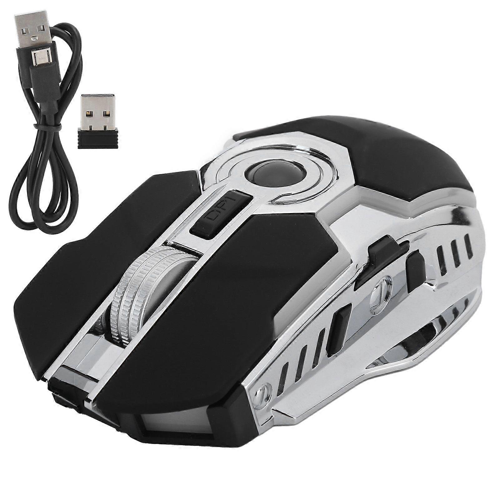 Silent Wireless Gaming Mouse for PC and Laptops